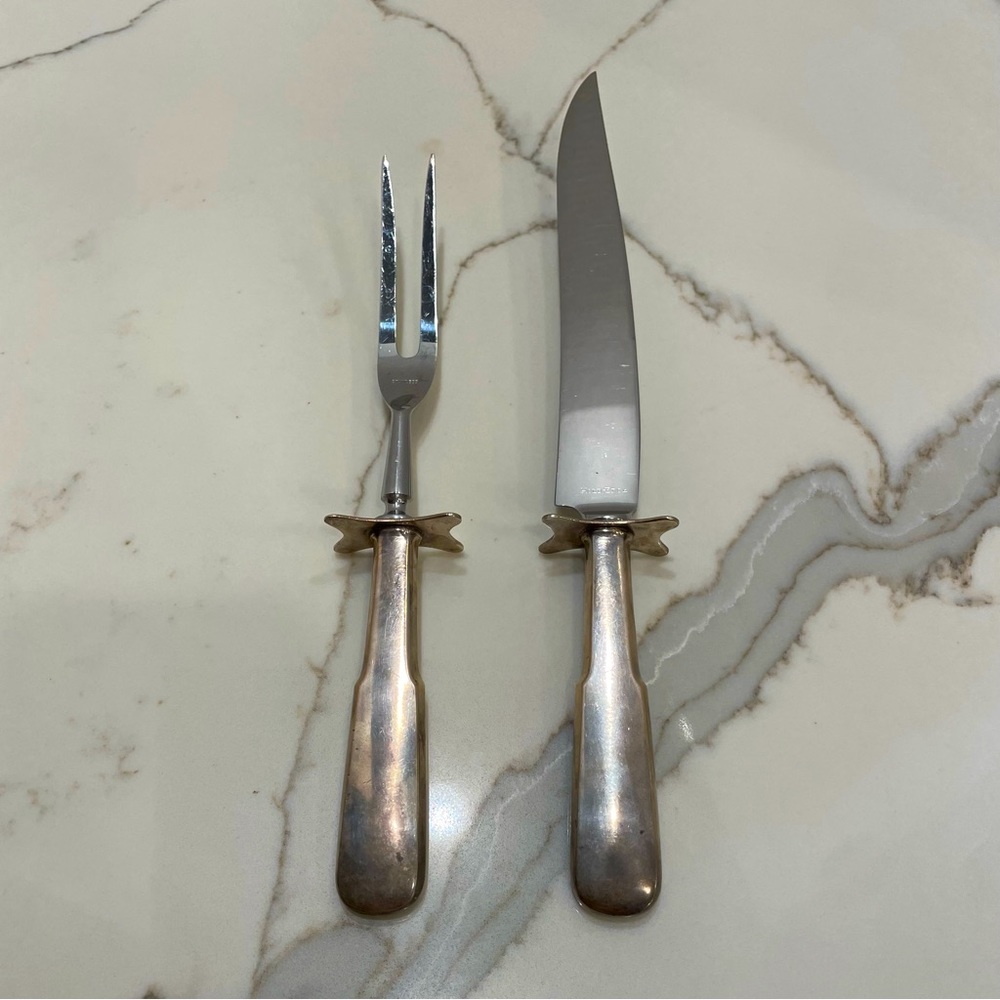 Vintage Carving Set International Stainless Knife And Fork